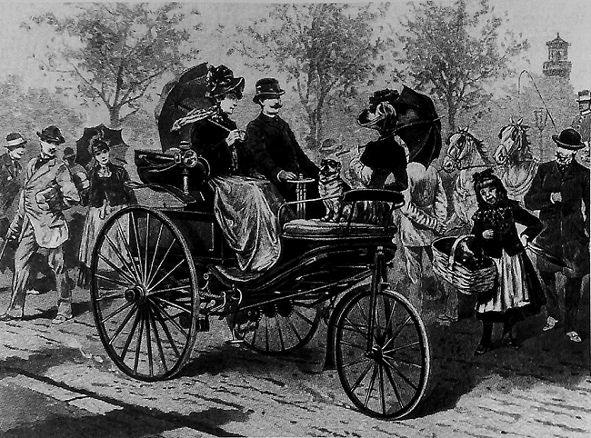 Karl Benz with wife Bertha Ringer